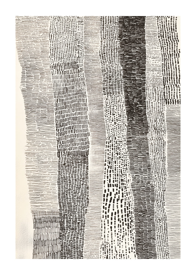 Zwart-witte lijnen creëren een harmonieus en tijdloos gevoel-12