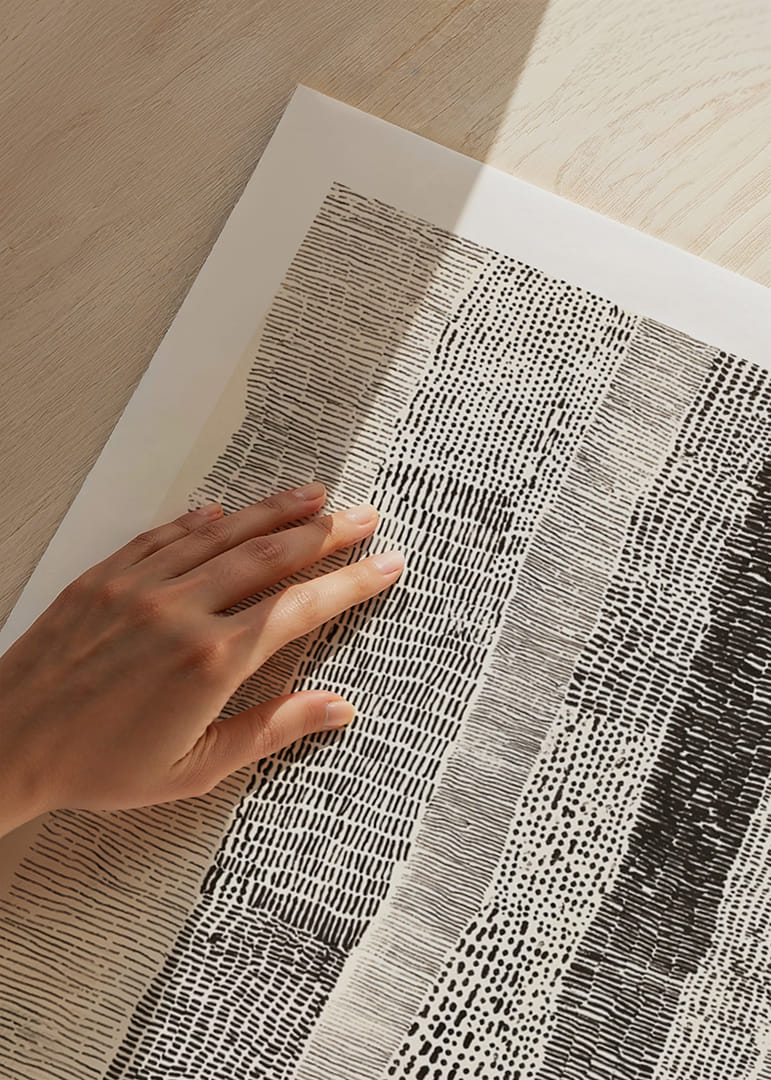 Zwart-witte lijnen creëren een harmonieus en tijdloos gevoel-12