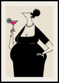 Une femme élégante lève son verre avec style et charme-2