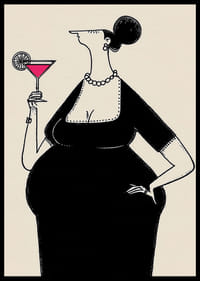 Een elegante vrouw heft haar glas met stijl en charme-2