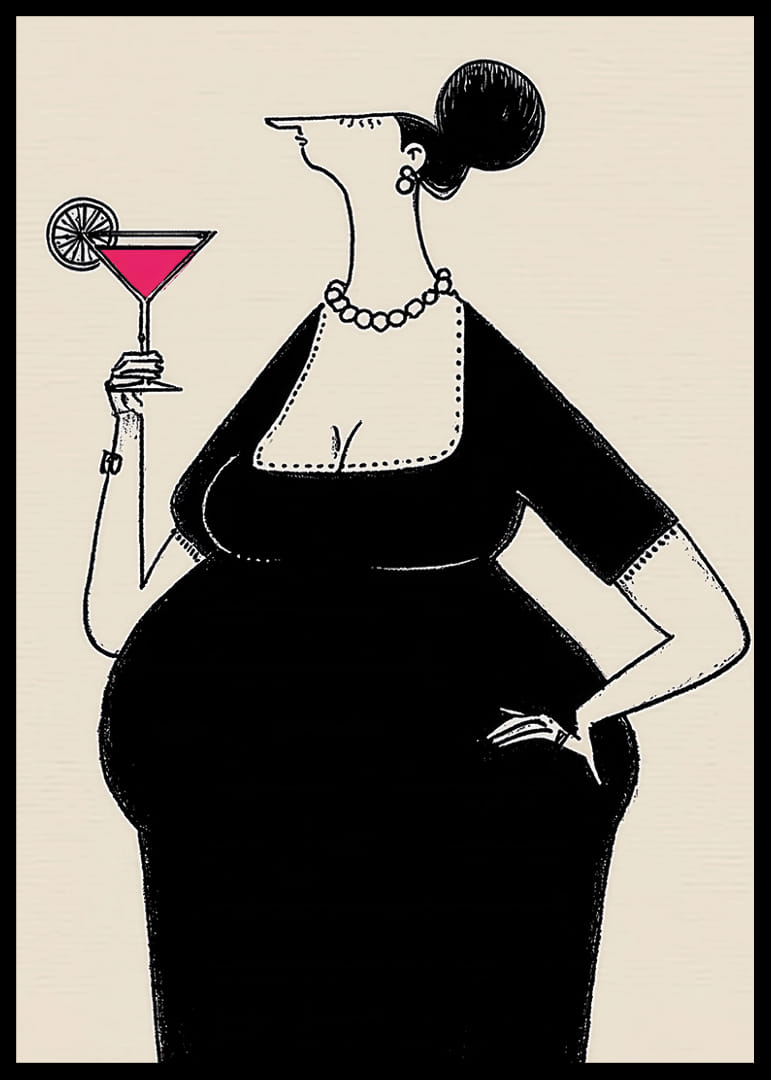 Een elegante vrouw heft haar glas met stijl en charme-12