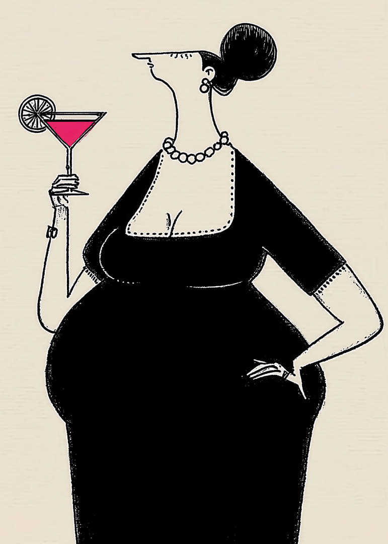 Een elegante vrouw heft haar glas met stijl en charme-12