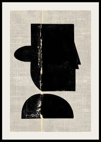 Une silhouette élégante en contraste moderne sur un fond texturé-2