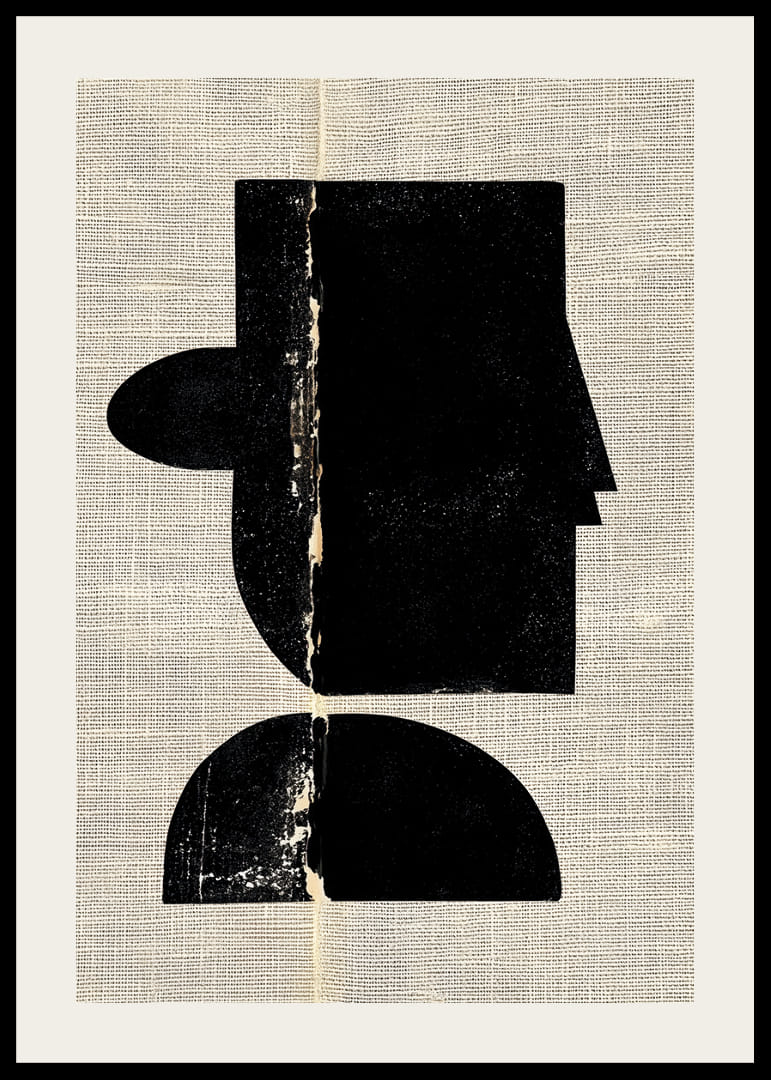 Une silhouette élégante en contraste moderne sur un fond texturé-12