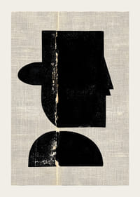 Une silhouette élégante en contraste moderne sur un fond texturé-3