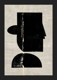 Une silhouette élégante en contraste moderne sur un fond texturé-5