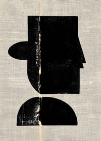 Een strak silhouet in modern contrast tegen een gestructureerde achtergrond-3