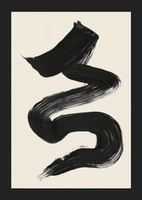 Een elegante, vloeiende penseelstreek trekt de aandacht en de geest-5