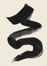 Een elegante, vloeiende penseelstreek trekt de aandacht en de geest-3