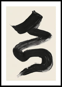 Een elegante, vloeiende penseelstreek trekt de aandacht en de geest-0