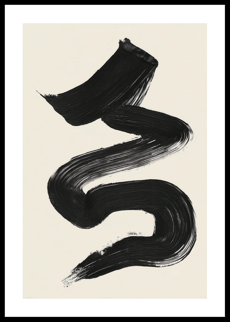 Een elegante, vloeiende penseelstreek trekt de aandacht en de geest-12