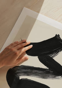 Een elegante, vloeiende penseelstreek trekt de aandacht en de geest-5