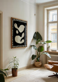 Mjuka former i stilfull svartvit kontrast skapar harmoni-2