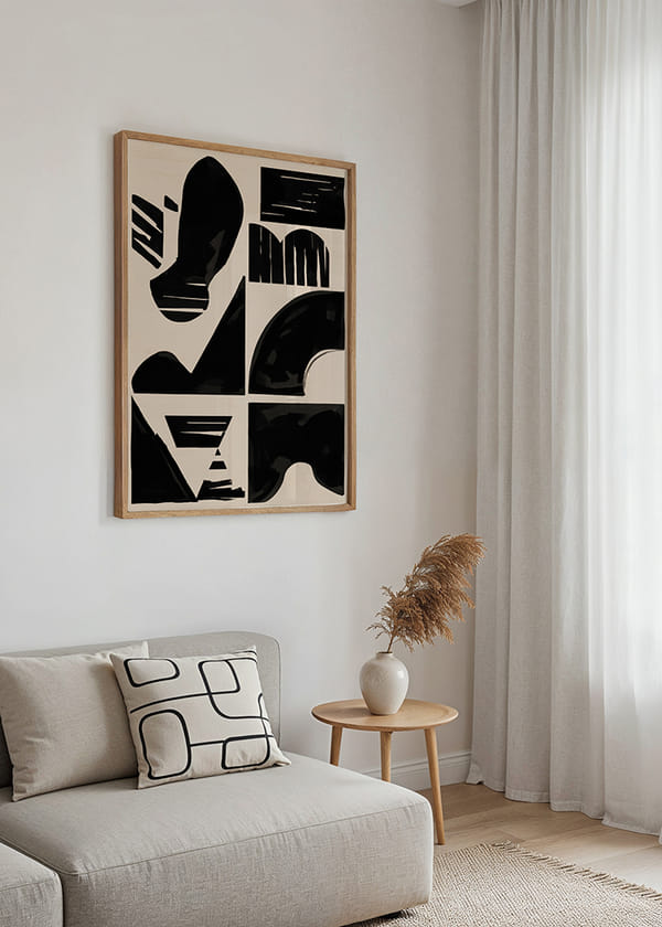 Poster Contrasting Curves crossfade