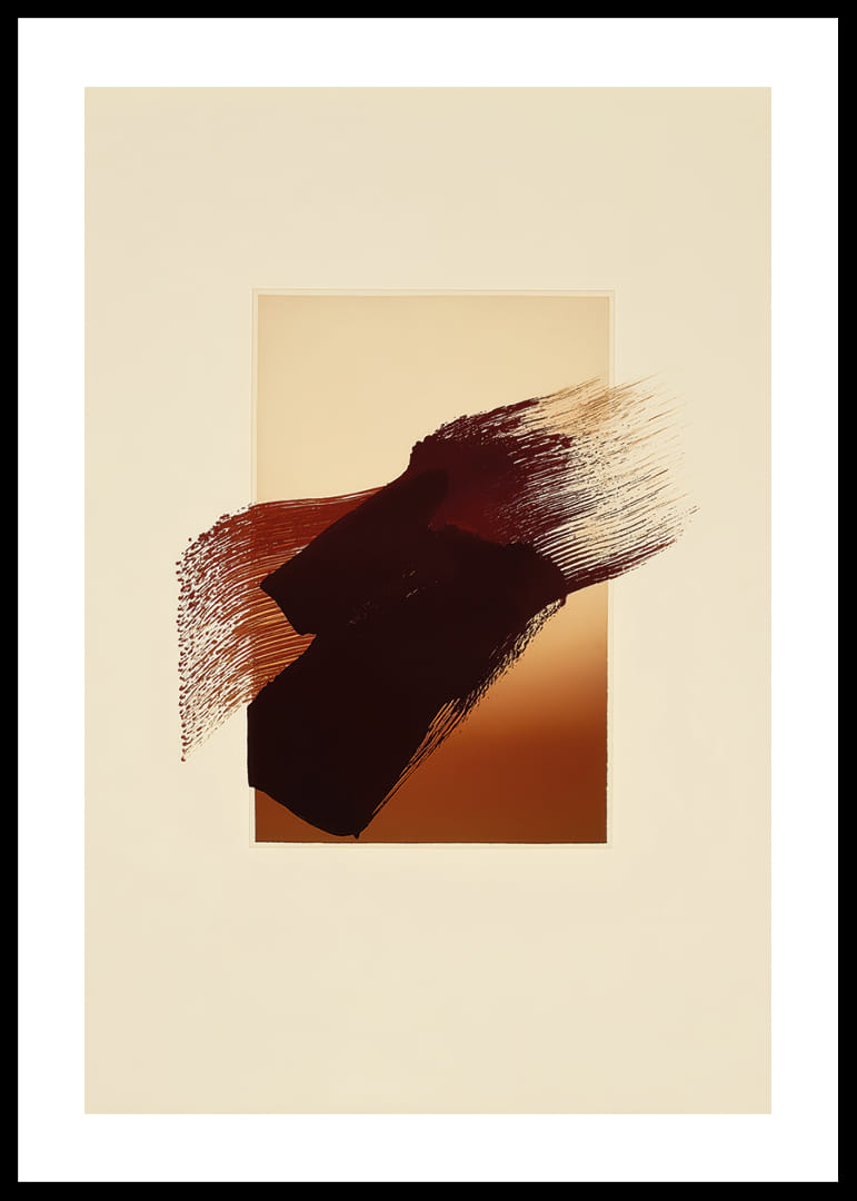 Zachte penseelstreken in aardse tinten en kalmte-12