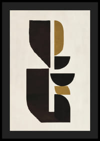 Abstrakčios auksinių ir juodų tonų formos sukuria harmoniją-4