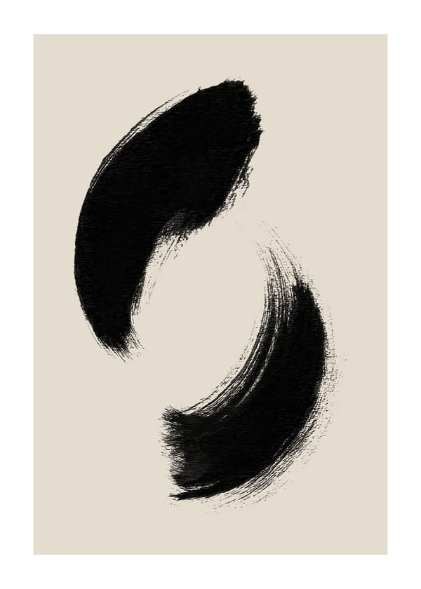 Poster Zen Brushstrokes