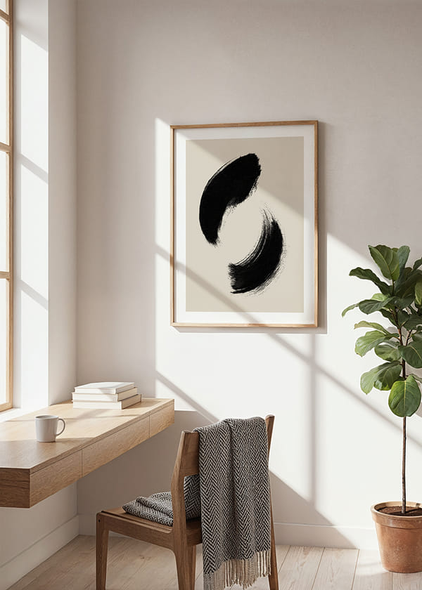 Poster Zen Brushstrokes crossfade