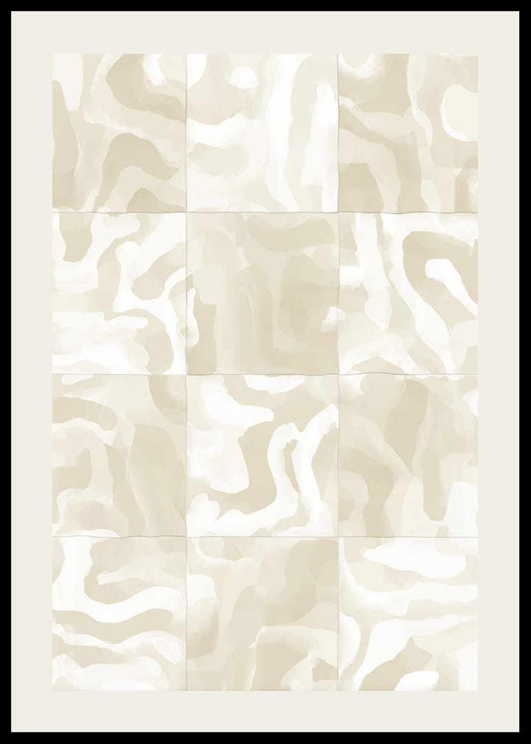 Abstract sand waves in soft beige tones create harmony-12