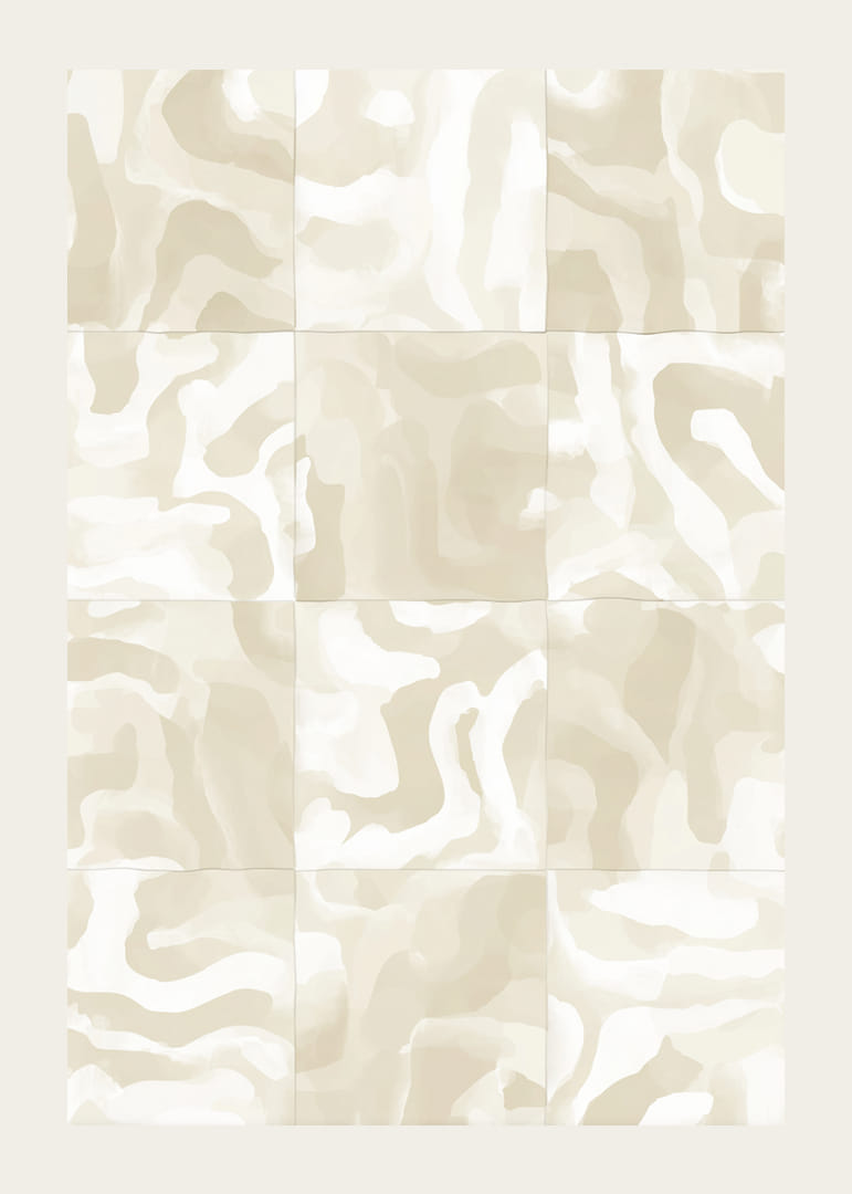 Abstract sand waves in soft beige tones create harmony-12
