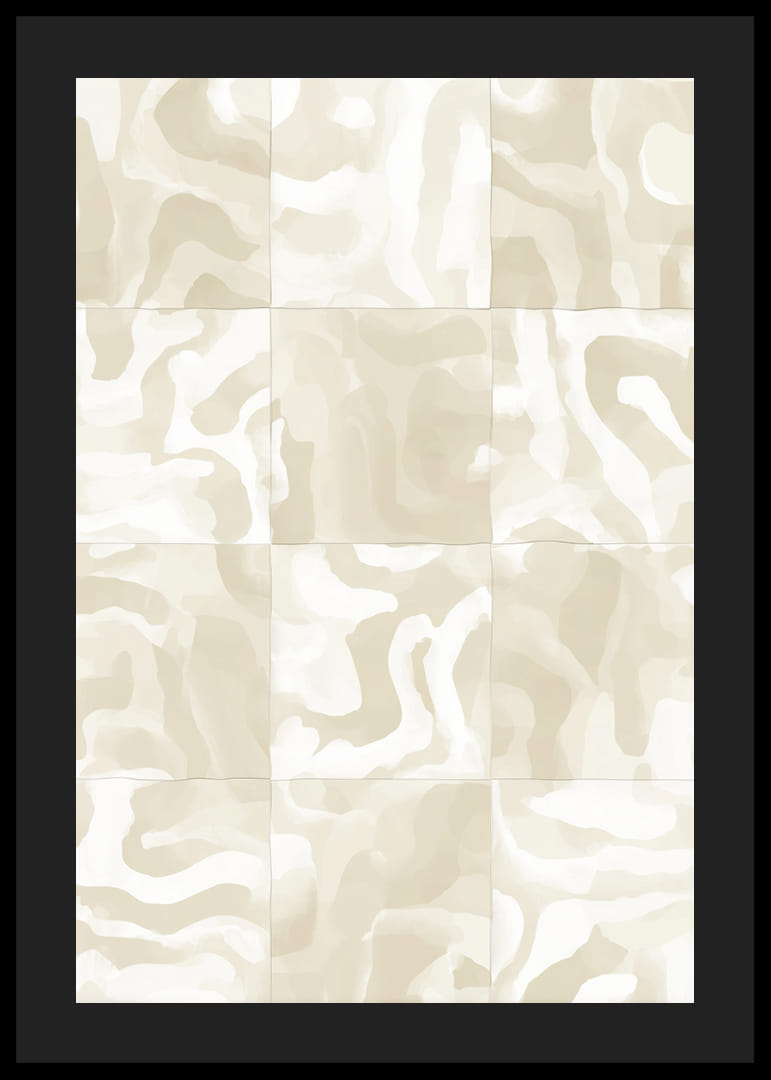 Abstract sand waves in soft beige tones create harmony-12