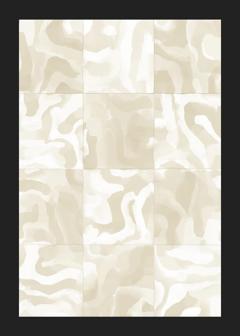 Abstract sand waves in soft beige tones create harmony-12