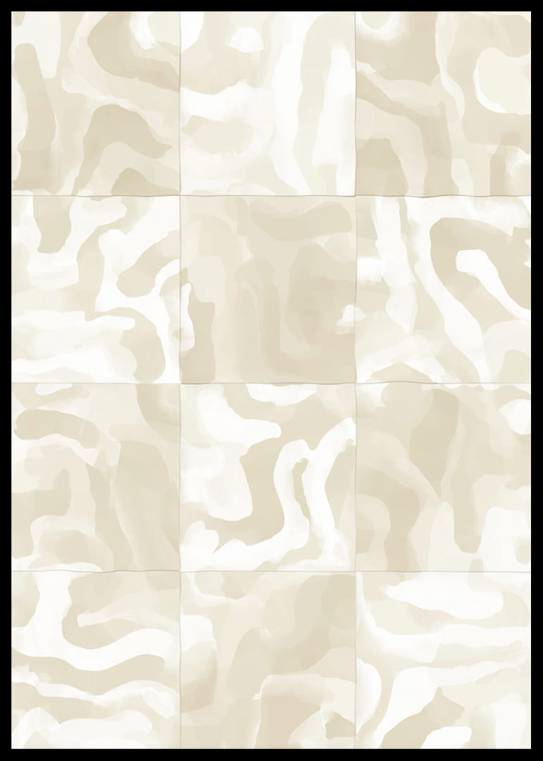 Ondas de arena abstractas en suaves tonos beige crean armonía-12