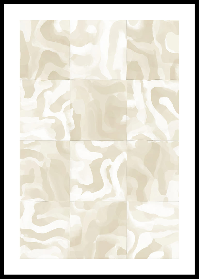 Ondas de arena abstractas en suaves tonos beige crean armonía-12