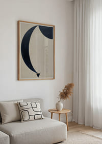 Un póster multifacético con formas amplias y cósmicas-2