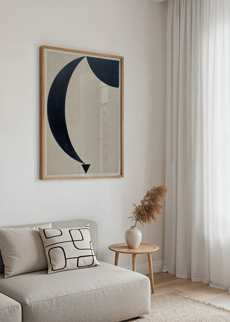 Un póster multifacético con formas amplias y cósmicas-12