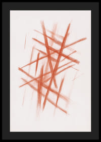 Dramatiska röda streck korsar ett ljust fält-4