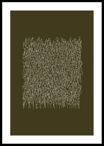 Poster Geometric Crowd