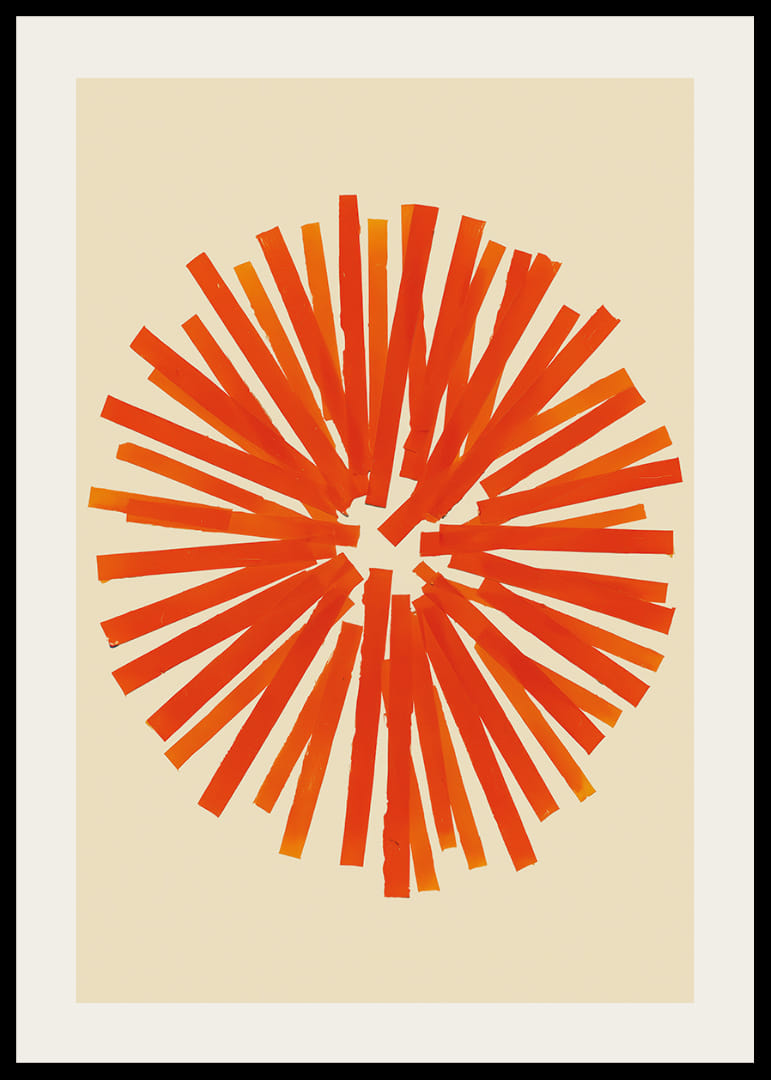 A radiant circle of fiery colors creates energy and warmth-12