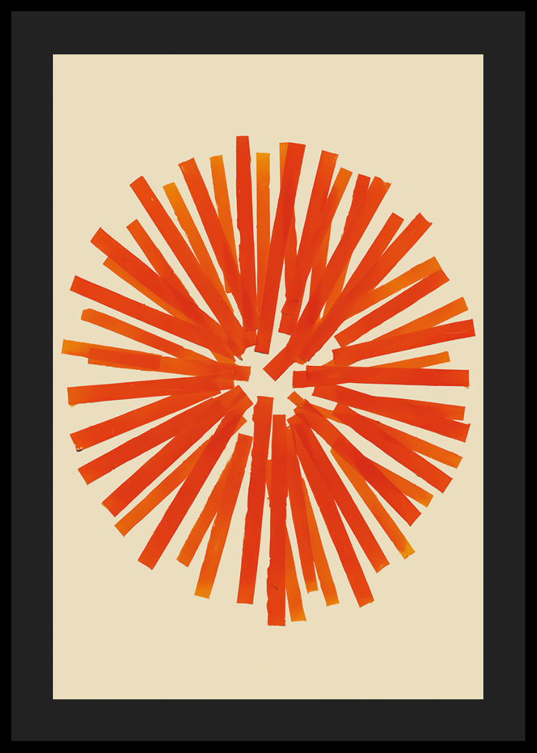 A radiant circle of fiery colors creates energy and warmth-12