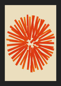 A radiant circle of fiery colors creates energy and warmth-5