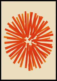 Un círculo radiante de colores ardientes crea energía y calidez.-2