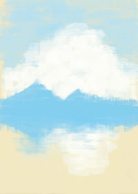 Des coups de pinceau délicats créent un paysage calme et onirique-3