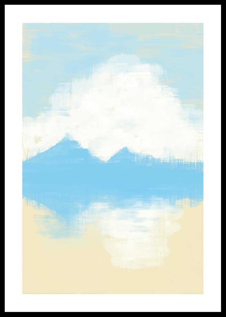 Des coups de pinceau délicats créent un paysage calme et onirique-12