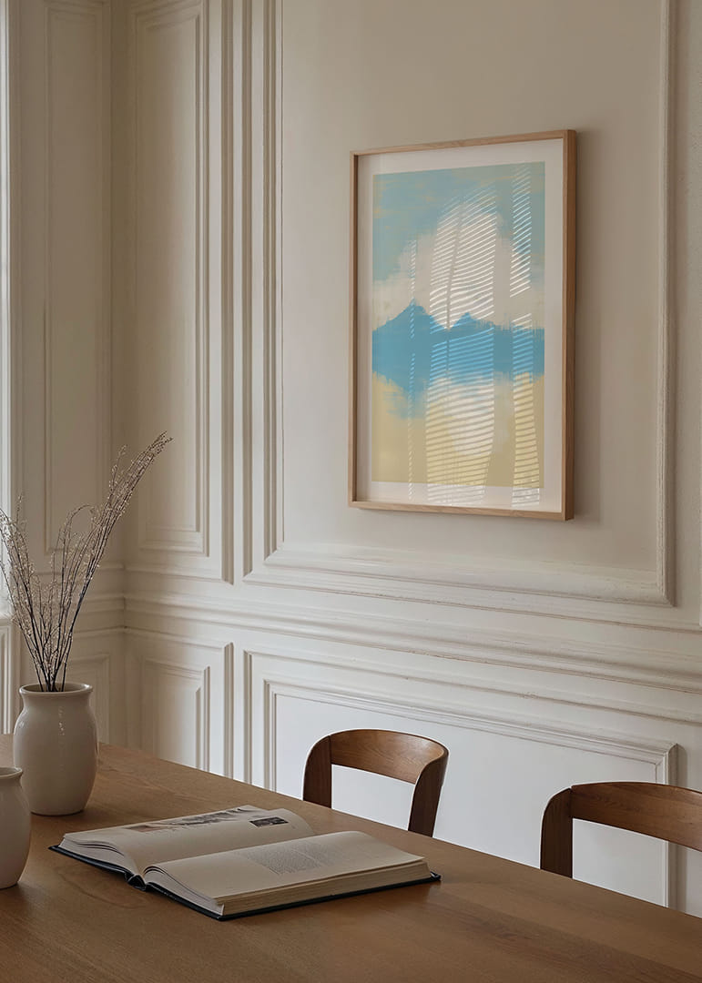 Des coups de pinceau délicats créent un paysage calme et onirique-12