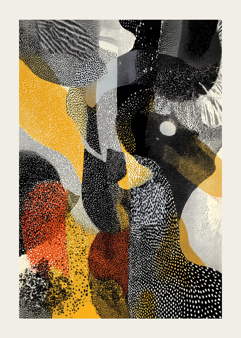 A colorful work of art with dynamic patterns and textures-12