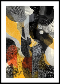 Una obra de arte colorida con patrones y texturas dinámicas.-0