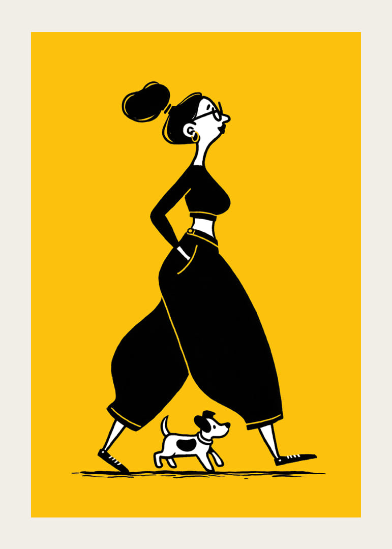 An elegant walk with your dog in the heart of the city-12