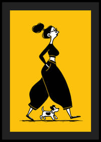 An elegant walk with your dog in the heart of the city-4