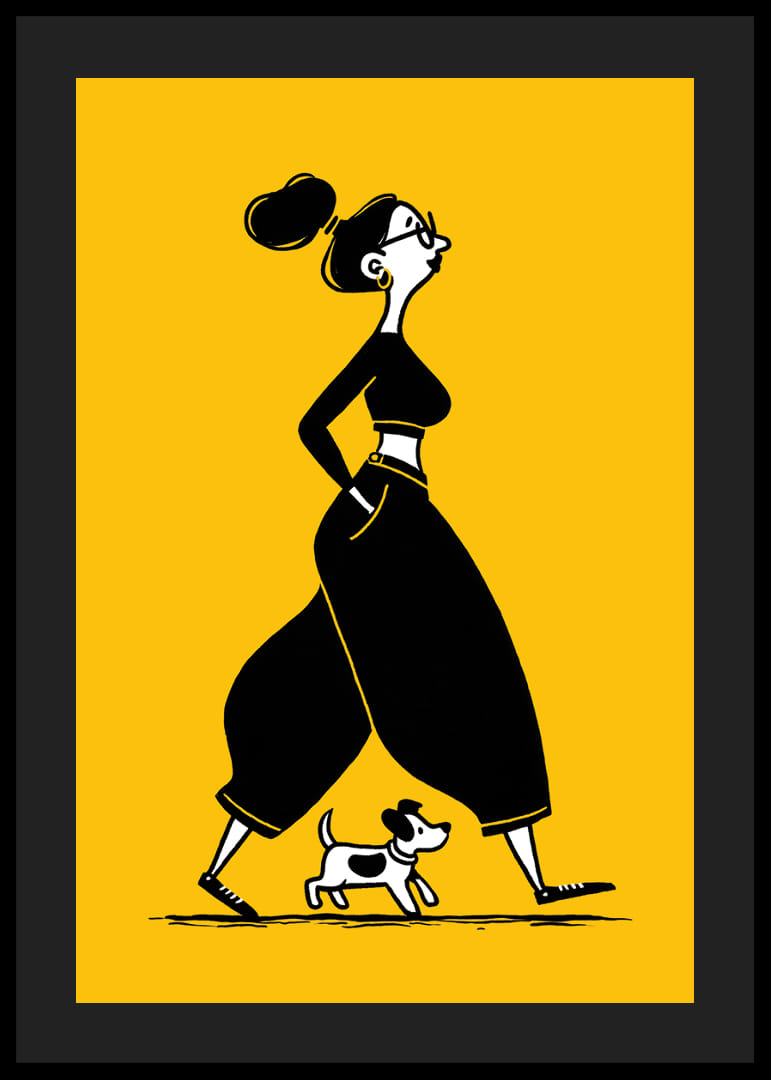 An elegant walk with your dog in the heart of the city-12