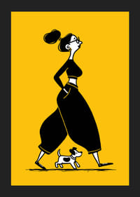 An elegant walk with your dog in the heart of the city-5