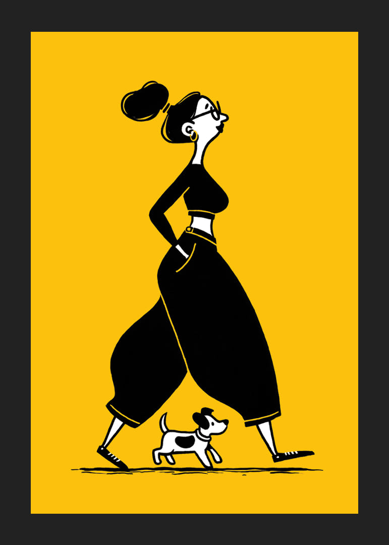 An elegant walk with your dog in the heart of the city-12