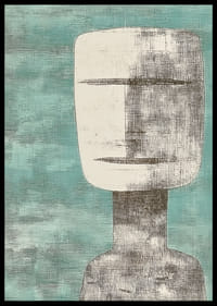 Una forma serena y abstracta en tonos suaves.-2