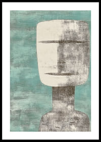 Una forma serena y abstracta en tonos suaves.-0