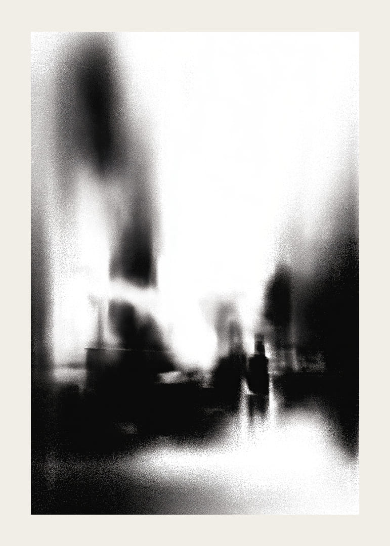 A diffuse figure moves through the mystery of the fog-12