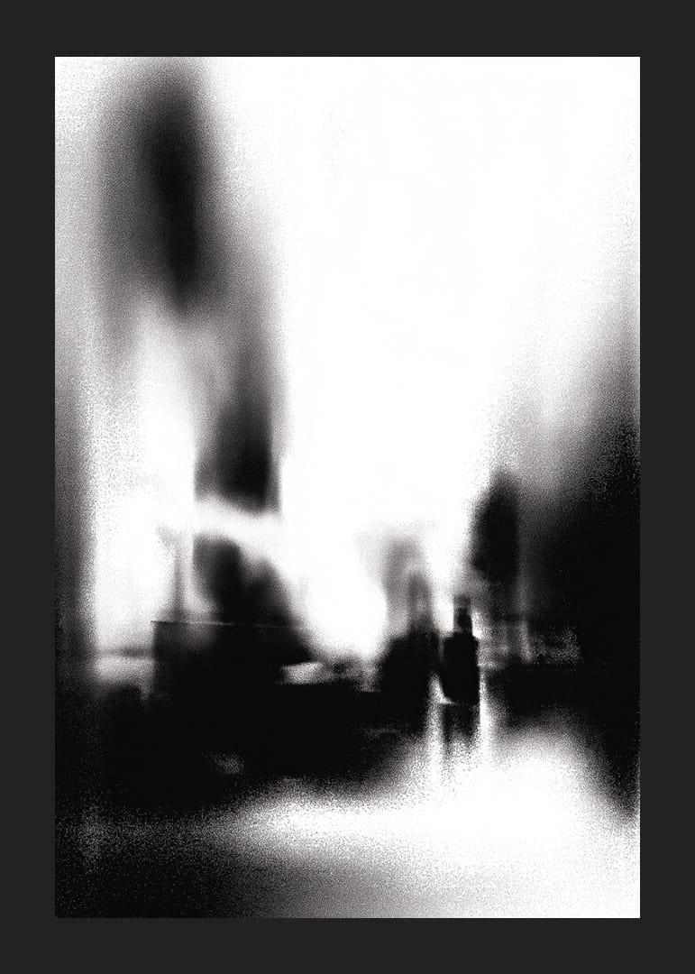 A diffuse figure moves through the mystery of the fog-12